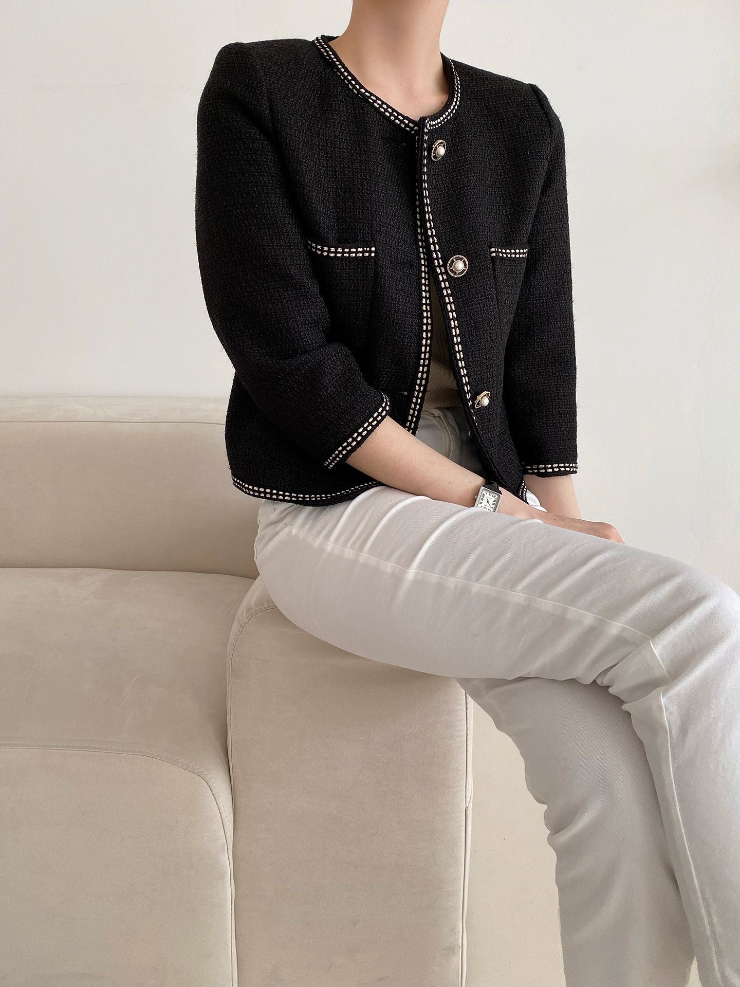 Summer Classic Jacket Pearl Button