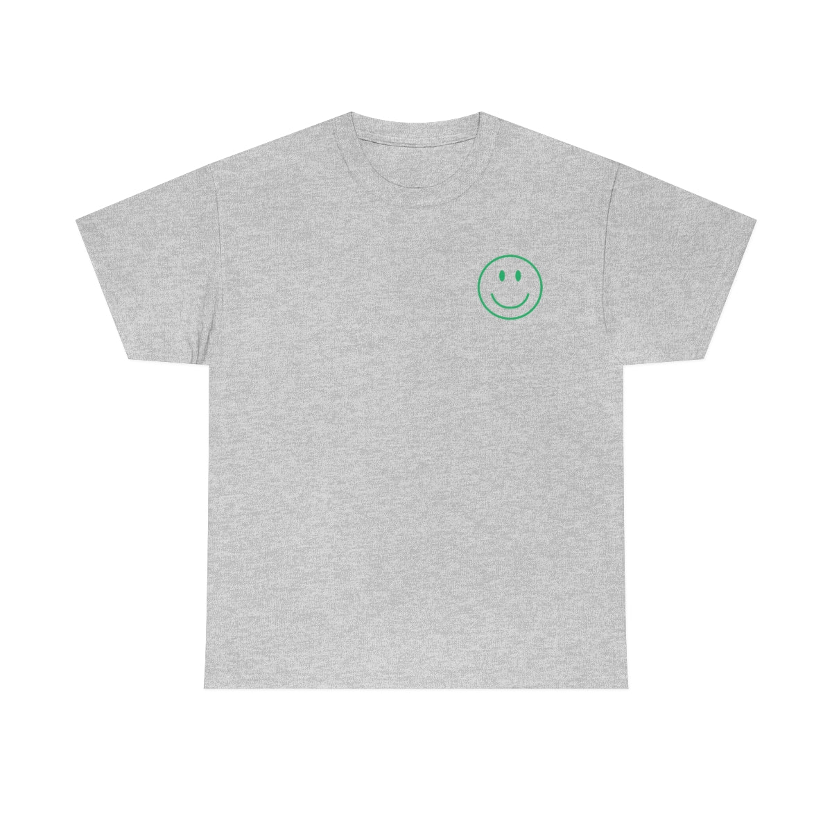 Keep On Smiling / T-shirt Unisex Heavy Cotton Tee / Green